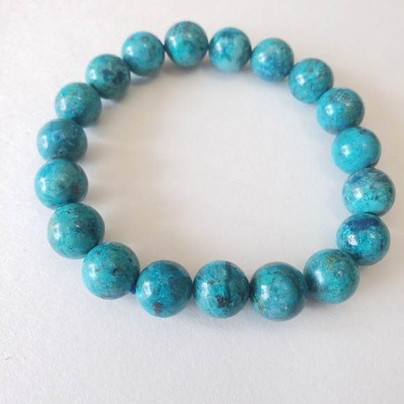 Natural Azurite stone Bracelet String Charms Strand Exquisite - Picture 3 of 8